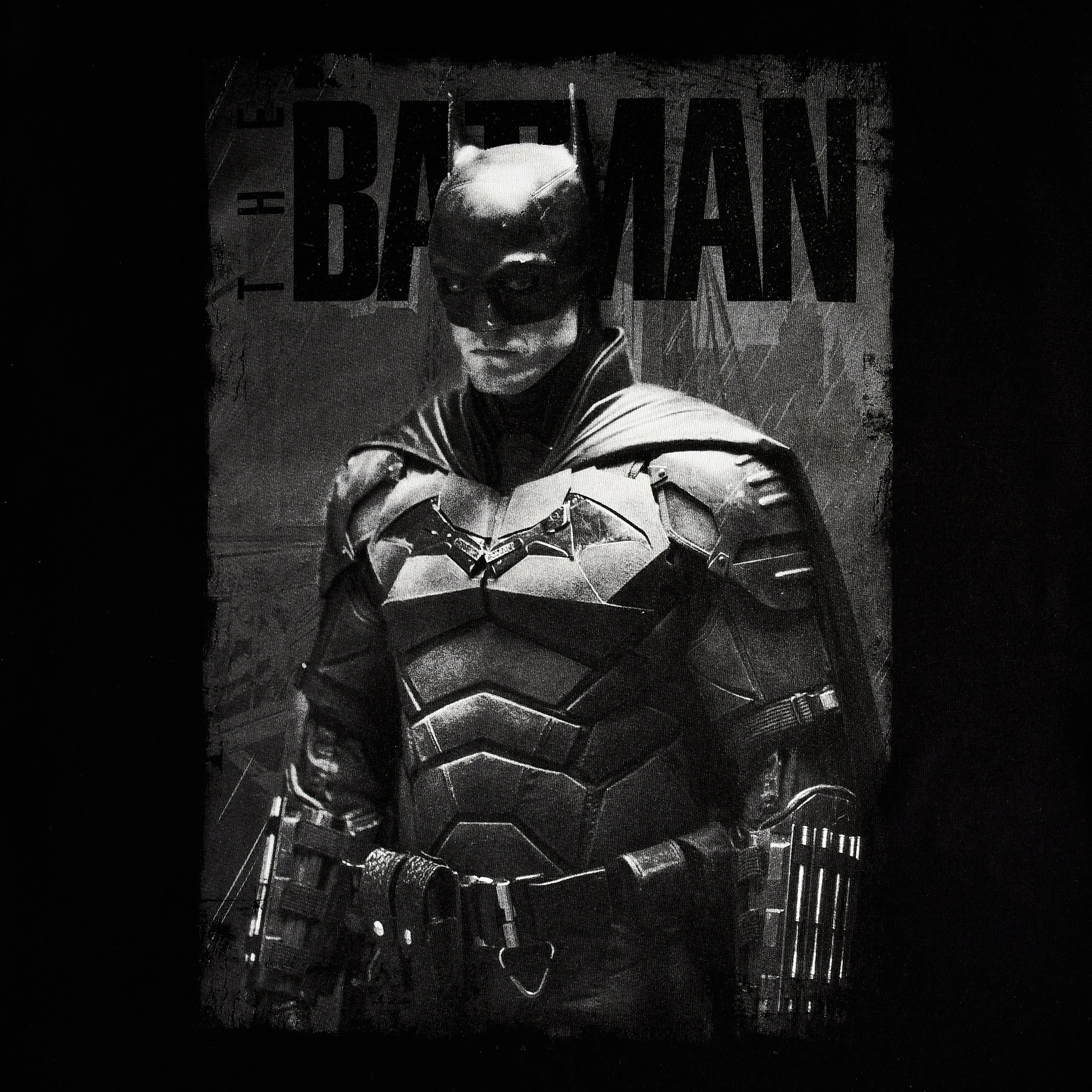Image produit The Batman - T-Shirt Poster Monochrome Noir