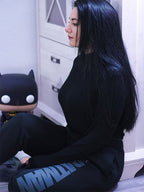 Image produit Le pantalon de survêtement noir avec logo Batman