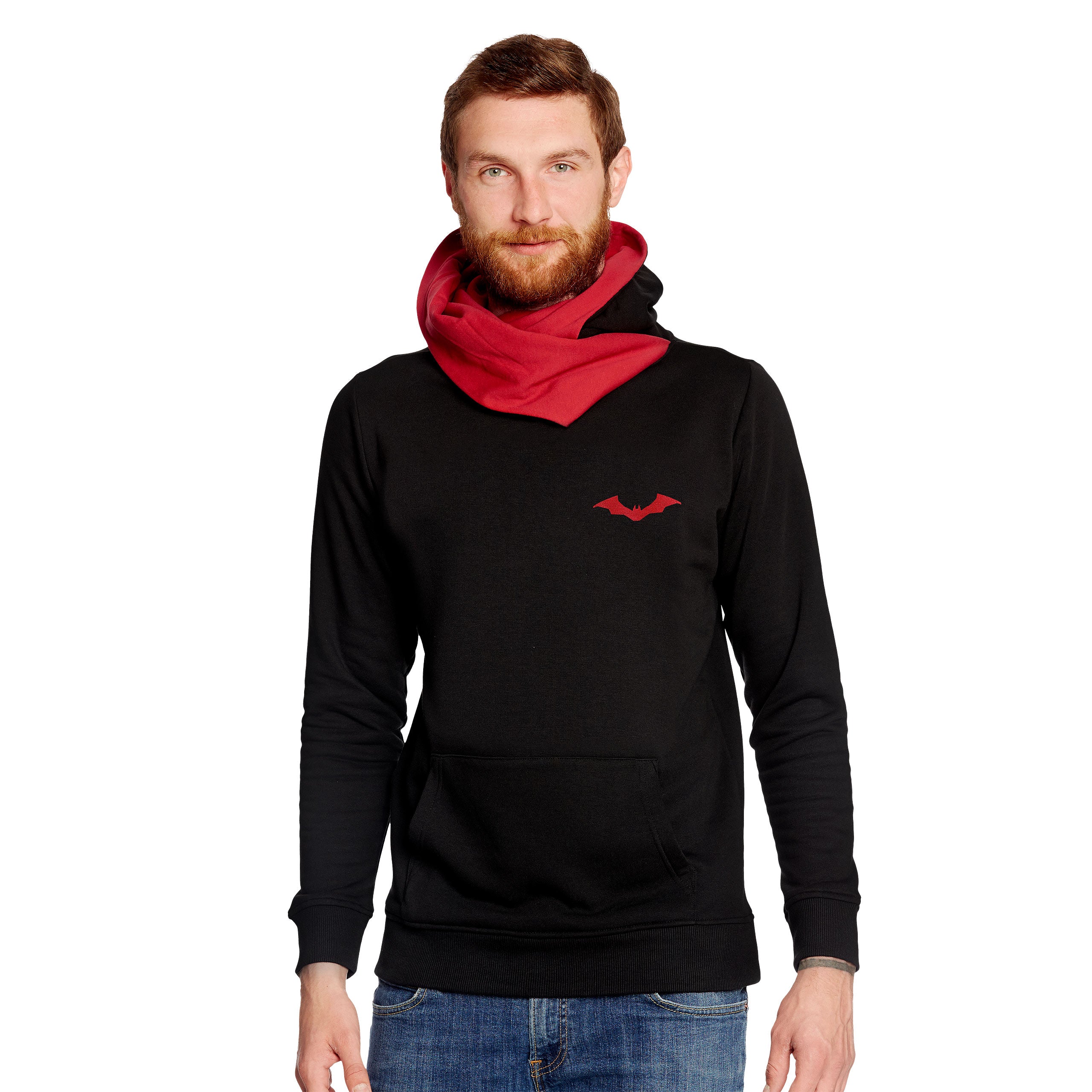 Image produit Le sweat à capuche Batman Logo noir-rouge