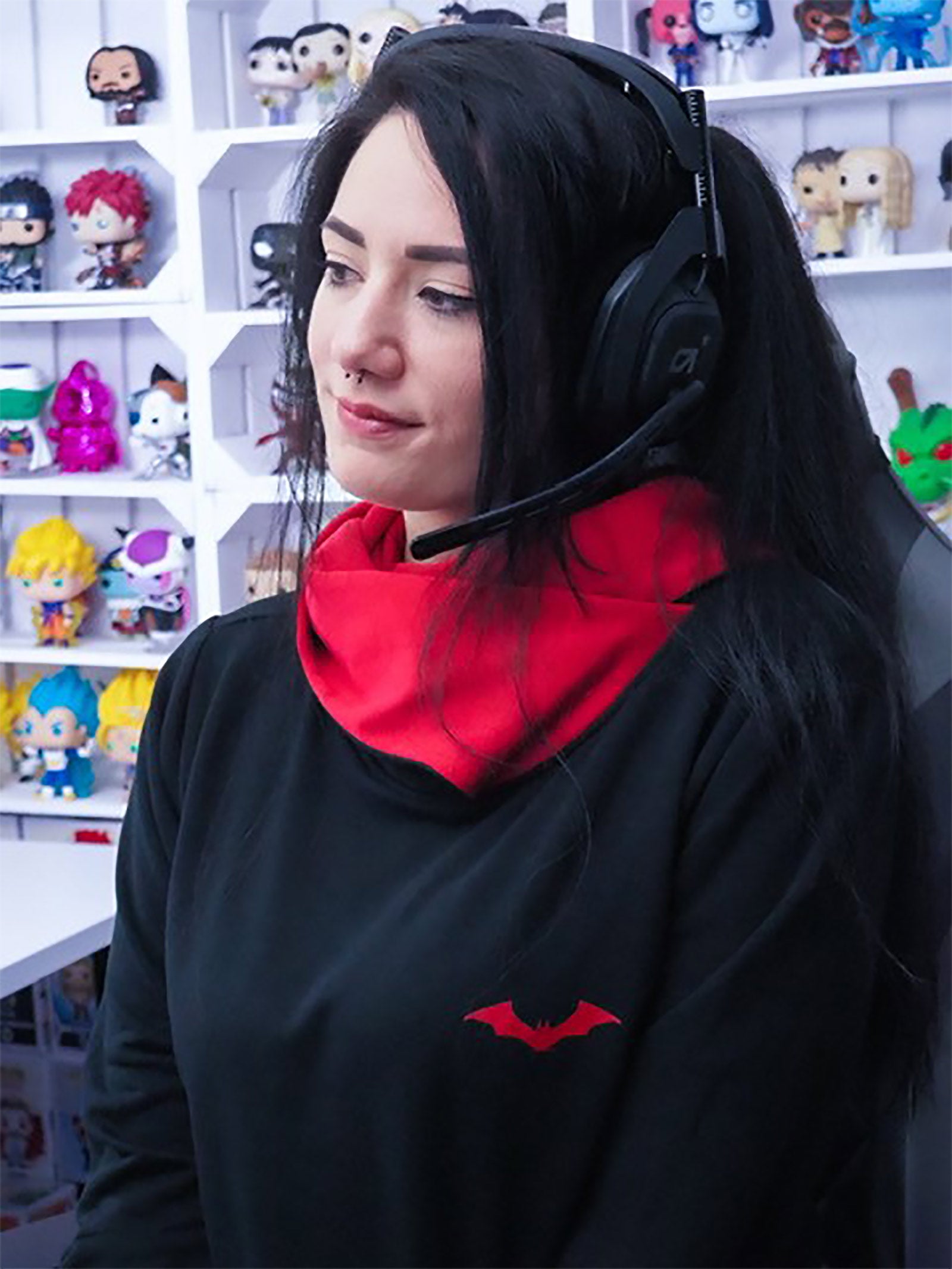 Image produit Le sweat à capuche Batman Logo noir-rouge