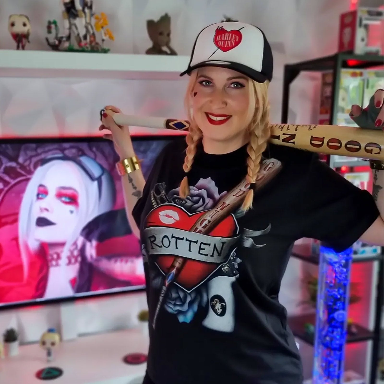 Image produit Harley Quinn - T-Shirt Rotten noir