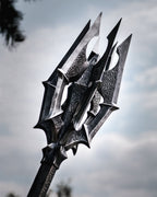 Image produit Le Seigneur des Anneaux – Réplique de la masse de Sauron avec bannière de guerre (édition Œil Rouge)