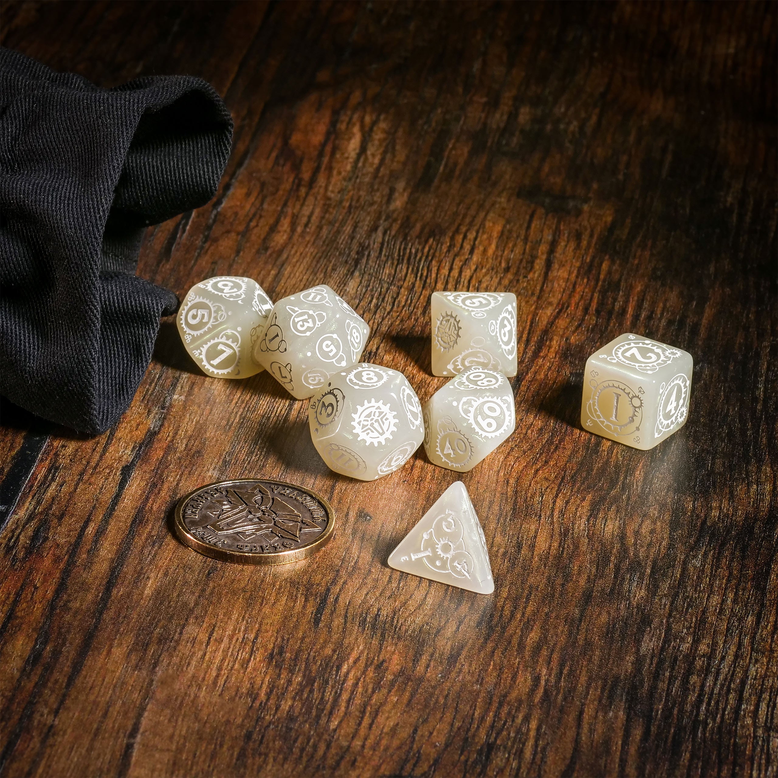 Image produit Witcher - Ciri Dame de l'Espace & du Temps RPG Set de dés 7pcs avec pièce de collection