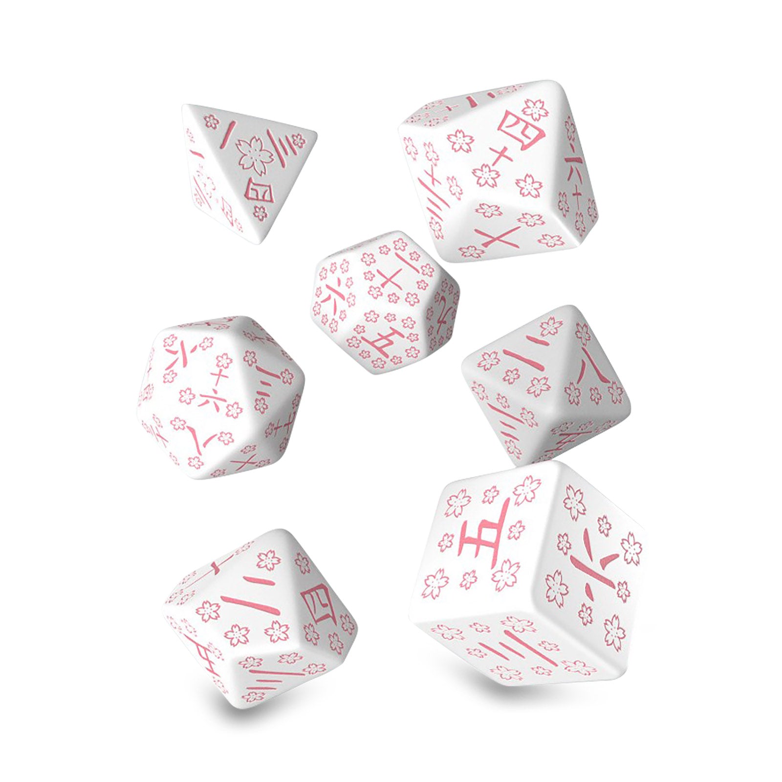 Product image Japanese - Cherry Blossom Petals RPG Dice Set 7pcs
