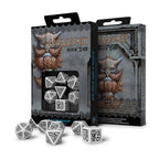 Image produit Set de dés RPG nains blanc & noir 7pcs