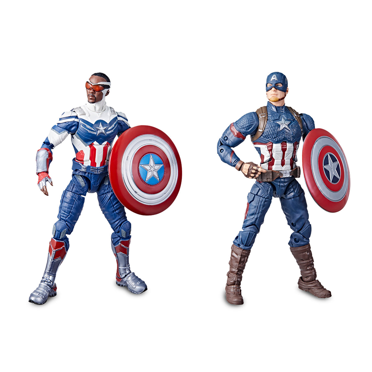 Image produit Captain America - Ensemble de figurines d'action Sam Wilson & Steve Rogers