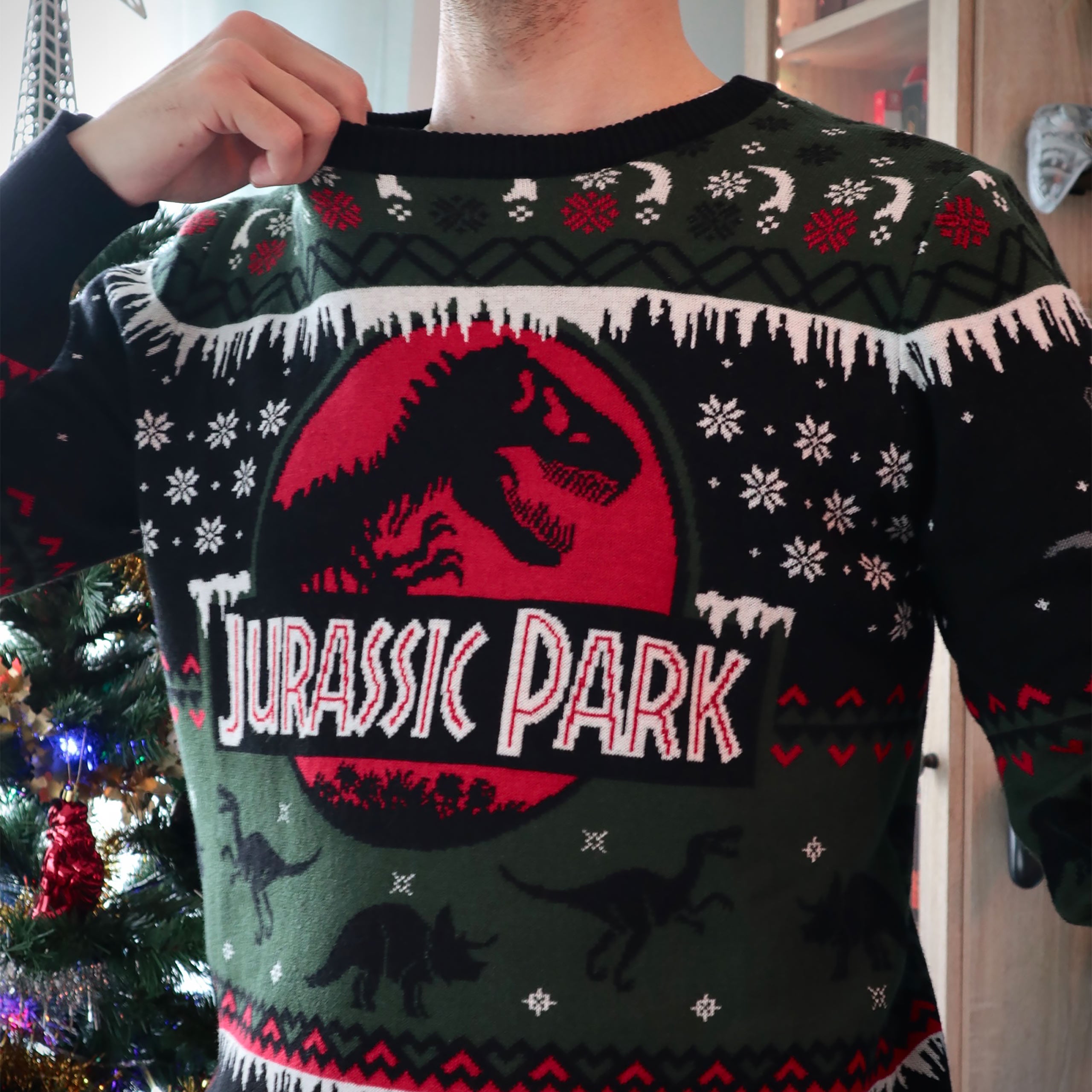 Image produit Jurassic Park - Pull tricoté avec logo