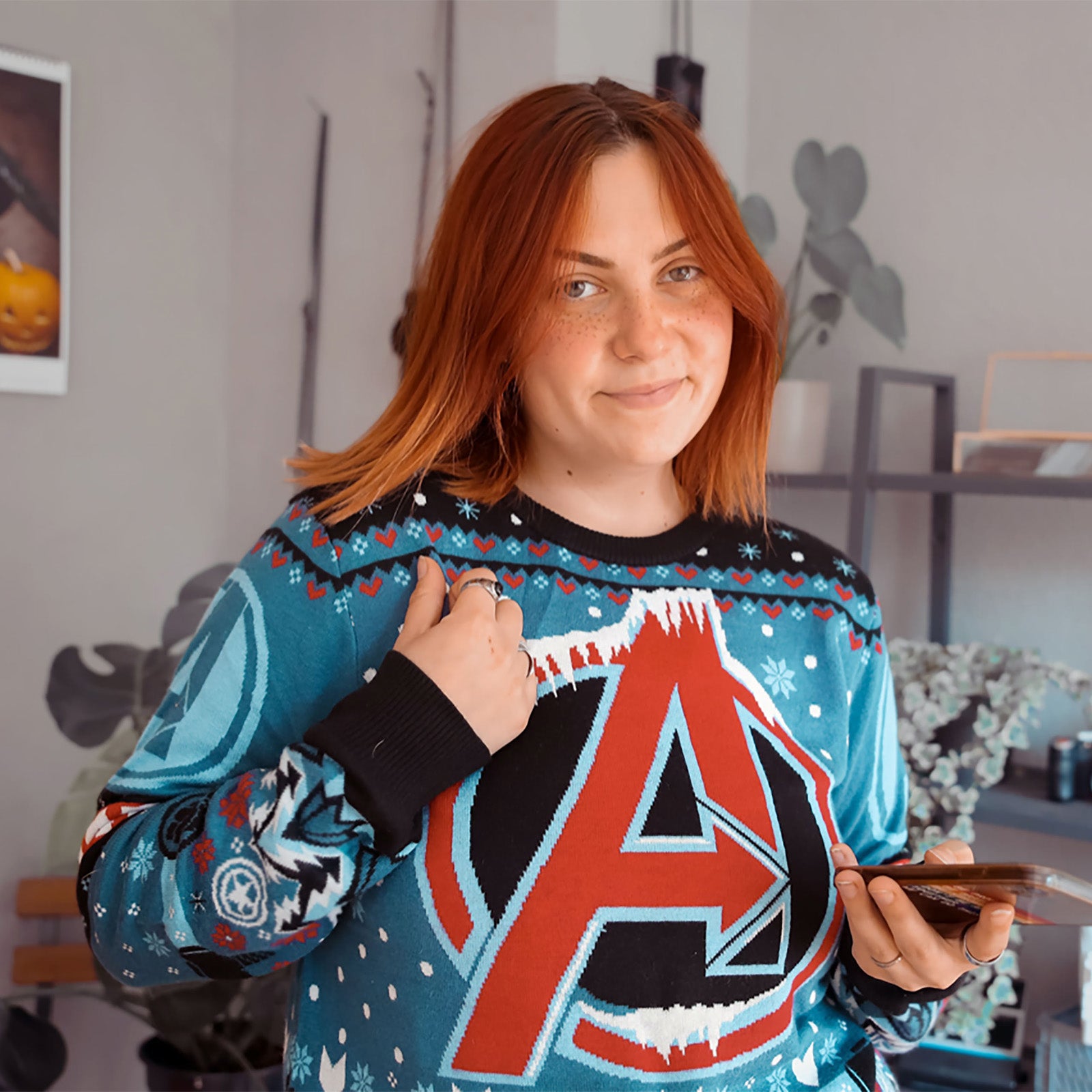 Image produit Avengers - Pull en tricot à logo Frost