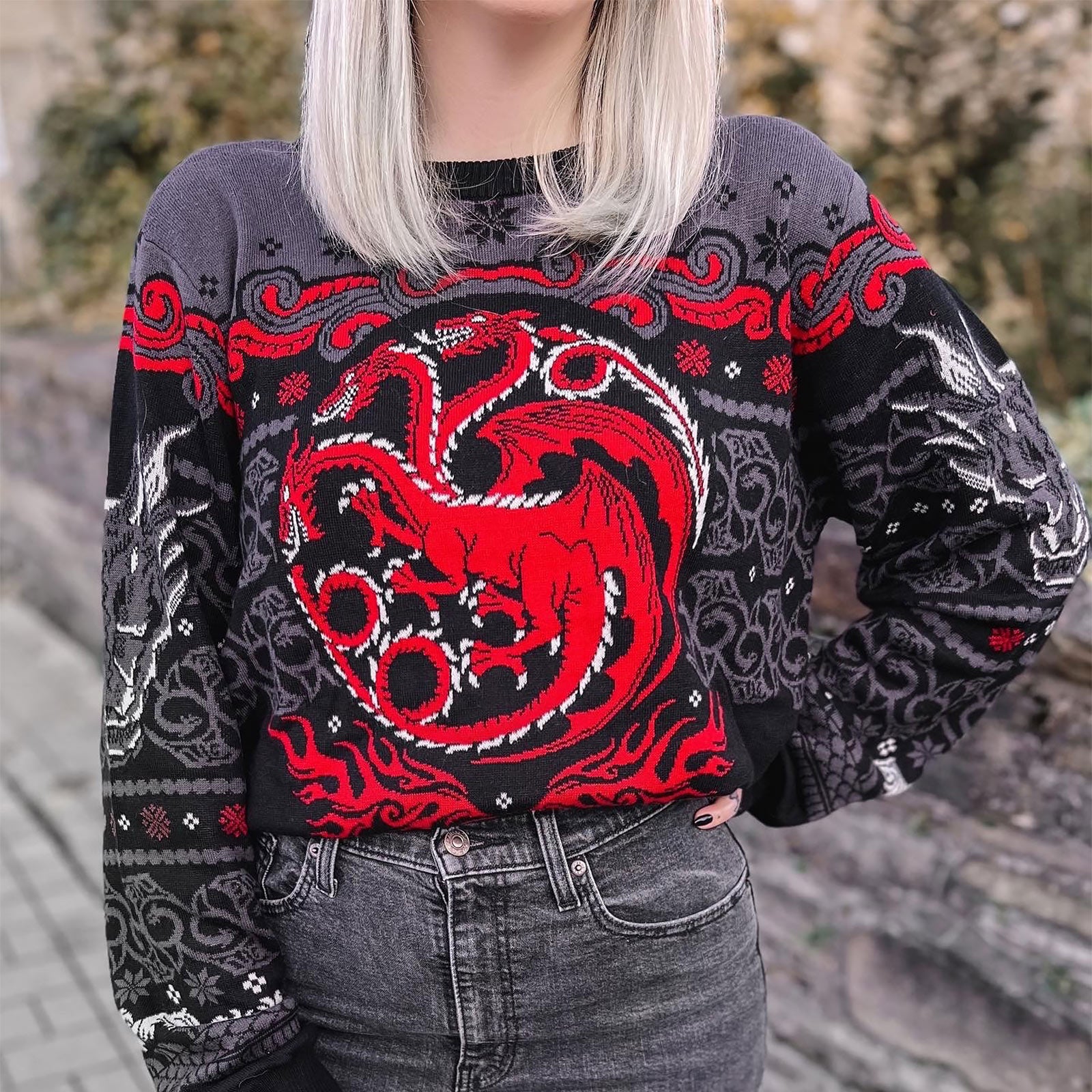 Image produit Game of Thrones - Pull tricoté Targaryen