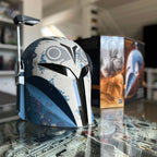 Image produit Réplique du casque premium Bo-Katan Re-Armored avec effets lumineux - Star Wars The Mandalorian