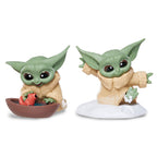 Image produit Grogu avec têtard et dans le set de mini-figurines de neige - Star Wars The Mandalorian