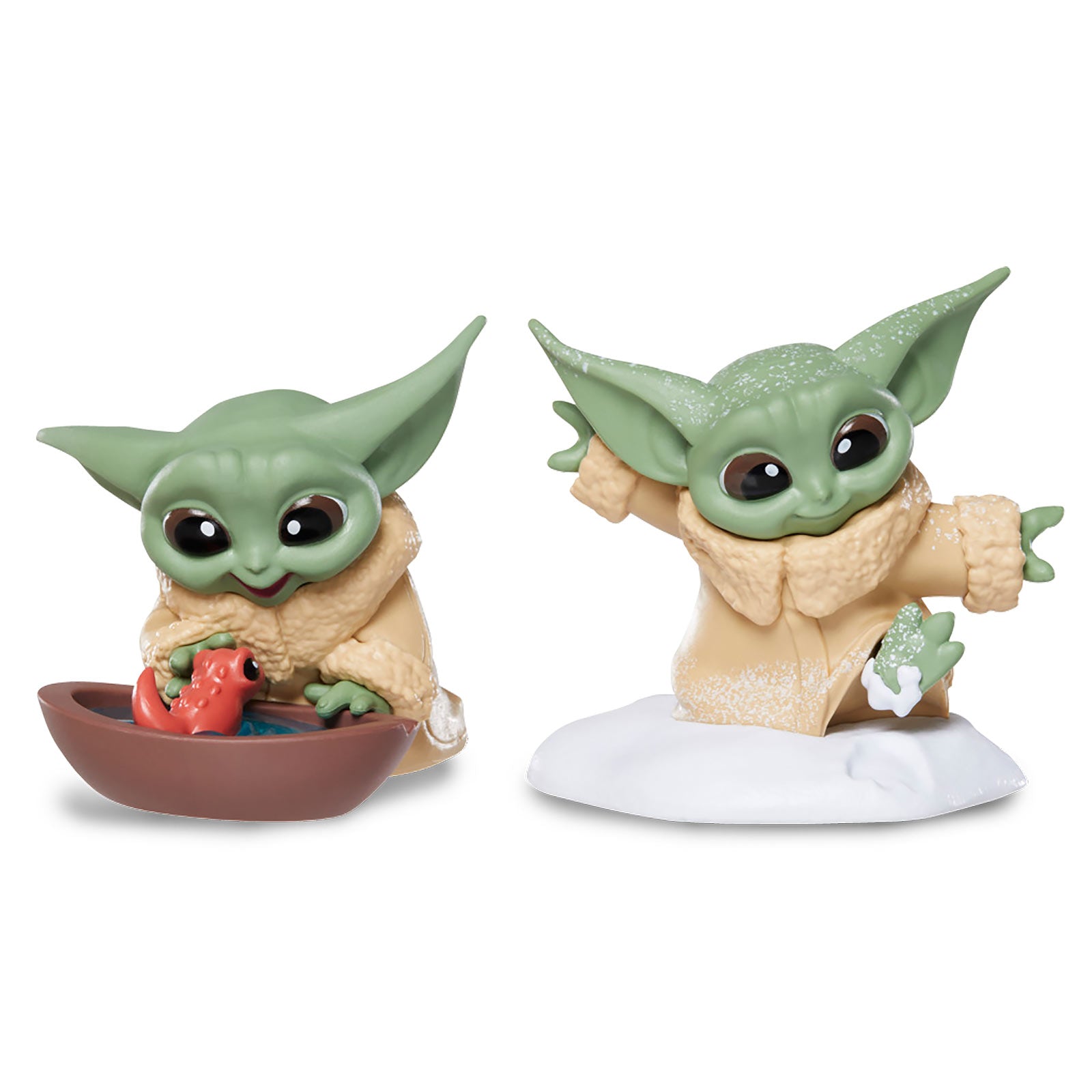 Image produit Grogu avec têtard et dans le set de mini-figurines de neige - Star Wars The Mandalorian