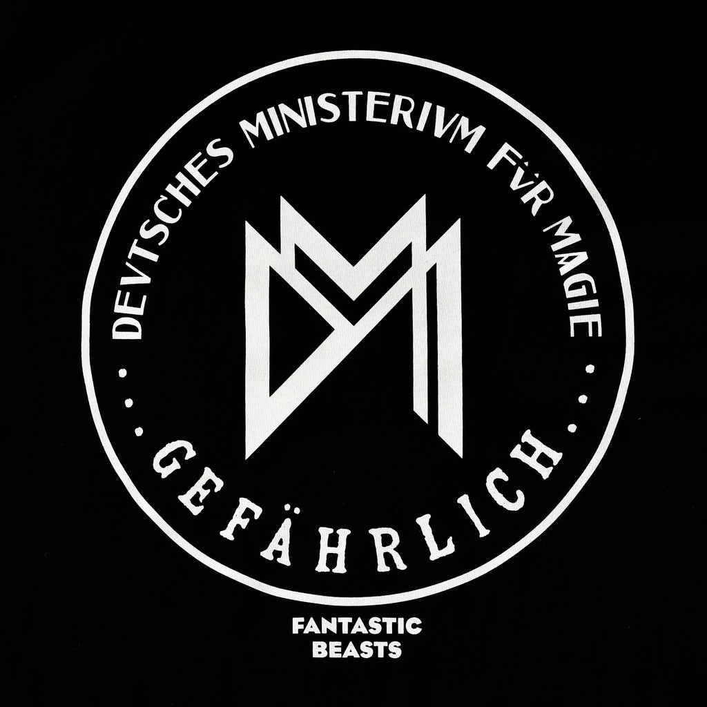 Image produit T-shirt noir du Ministère de la Magie Allemande - Animaux fantastiques