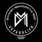 Image produit T-shirt noir du Ministère de la Magie Allemande - Animaux fantastiques