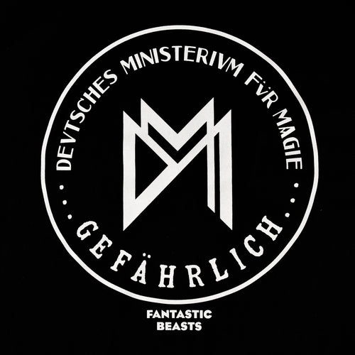 Image produit T-shirt noir du Ministère de la Magie Allemande - Animaux fantastiques