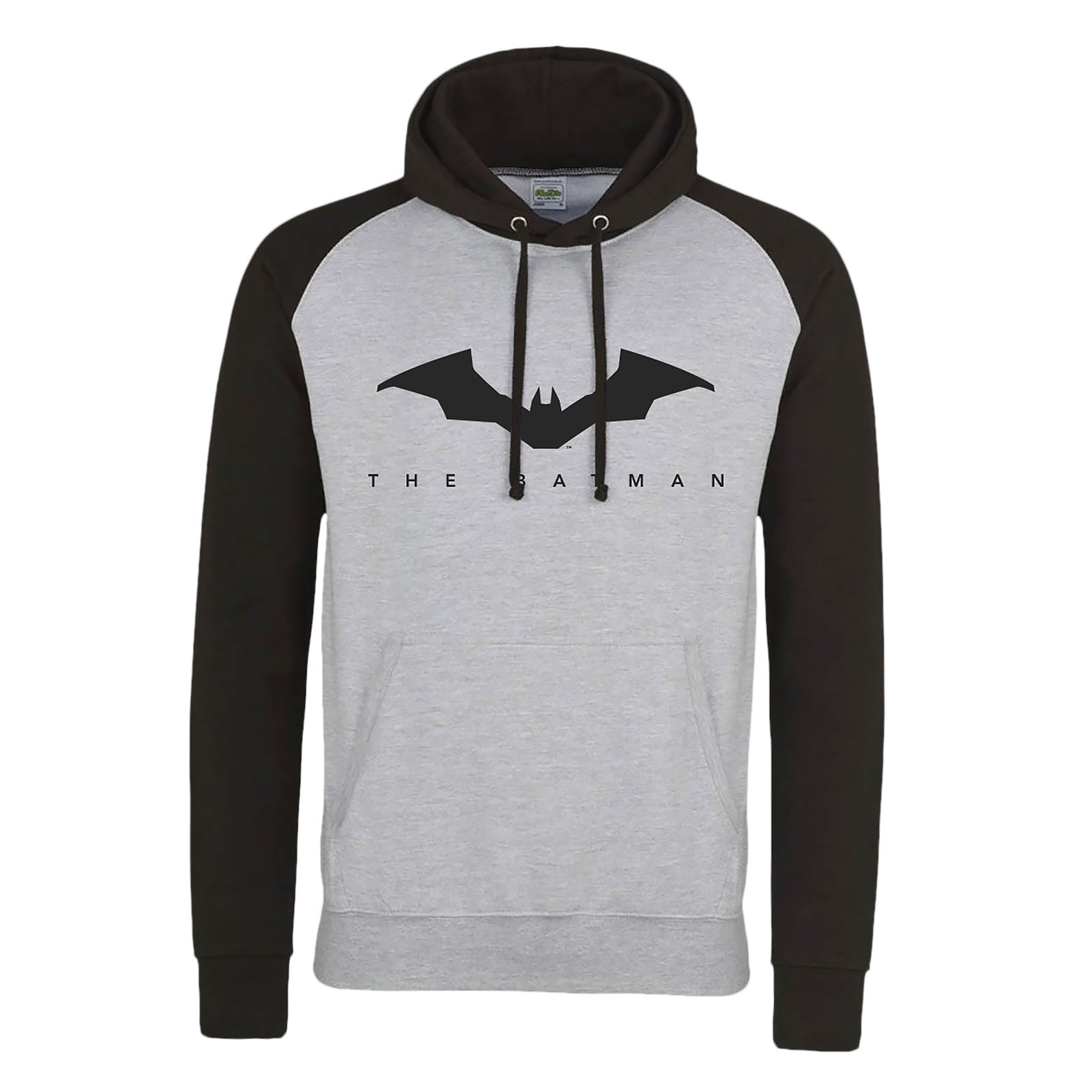 Image produit The Batman - Logo Baseball Hoodie gris-noir