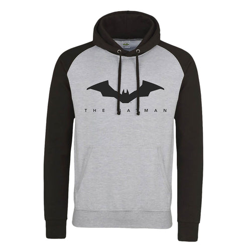 Image produit The Batman - Logo Baseball Hoodie gris-noir
