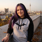 Image produit The Batman - Logo Baseball Hoodie gris-noir