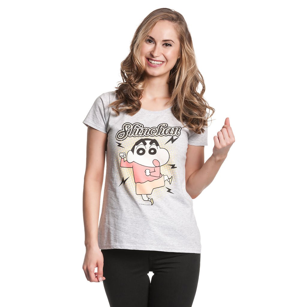 Image produit Shin-Chan - T-shirt de danse pour femmes gris