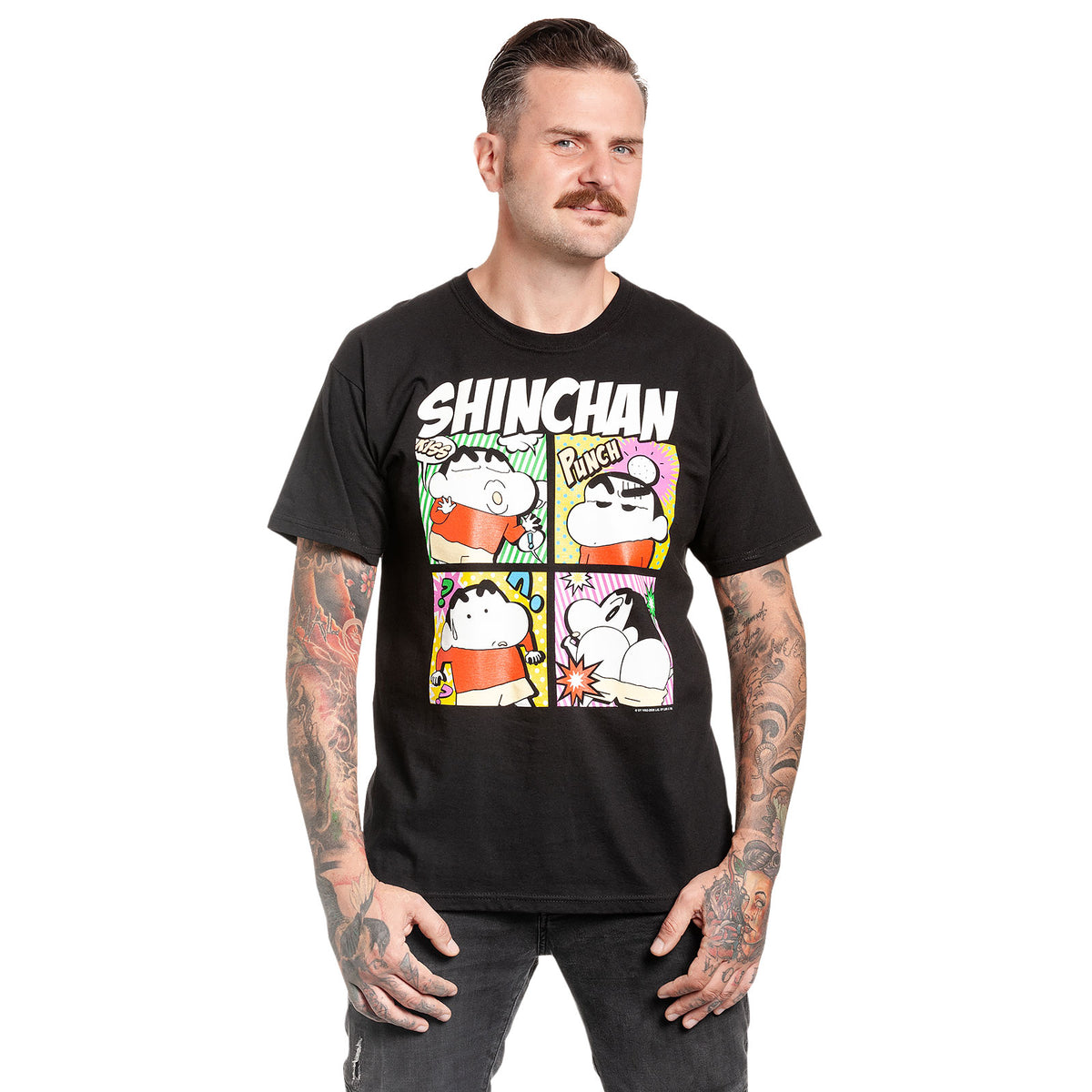 Image produit Shin-Chan - T-shirt Pop Art noir