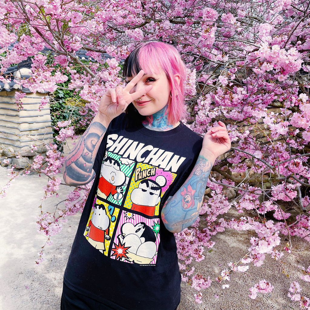 Image produit Shin-Chan - T-shirt Pop Art noir