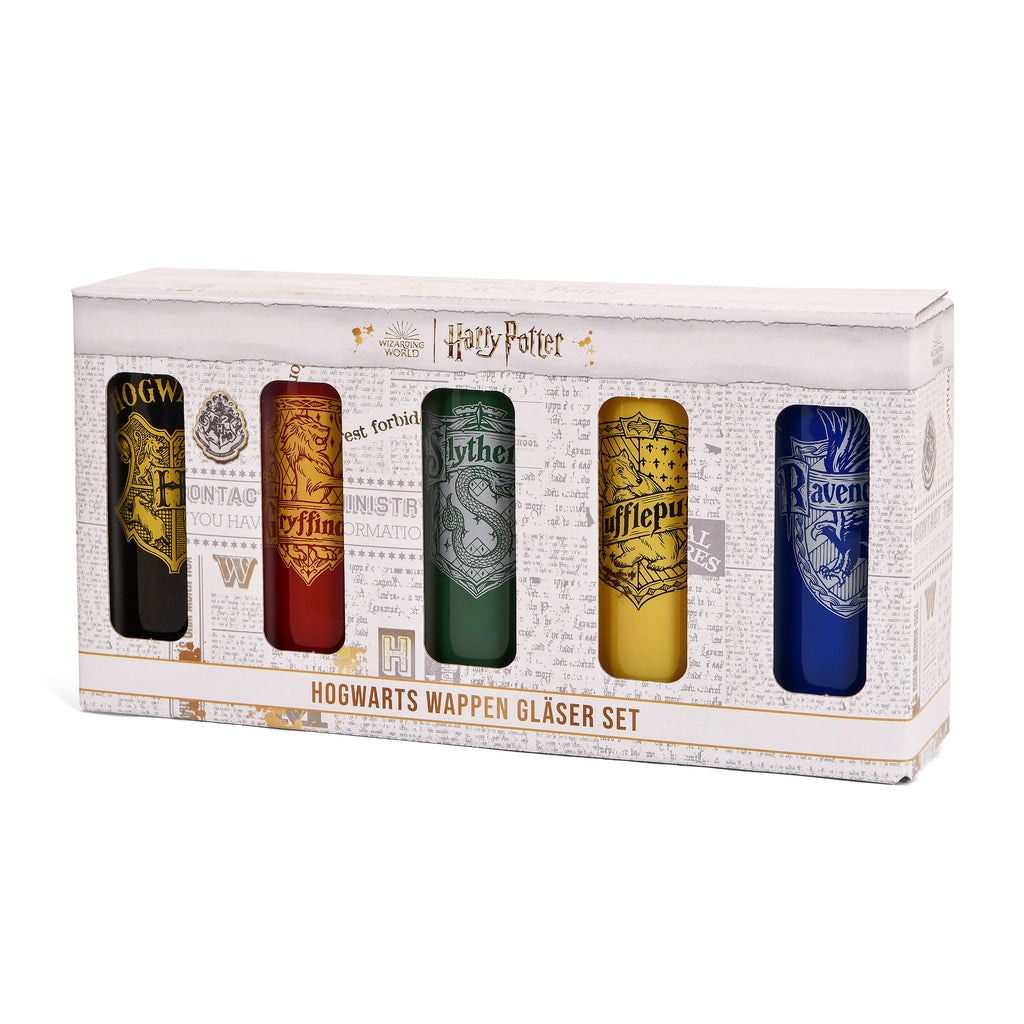 Image produit Ensemble de verres des maisons de Poudlard 5 pièces - Harry Potter