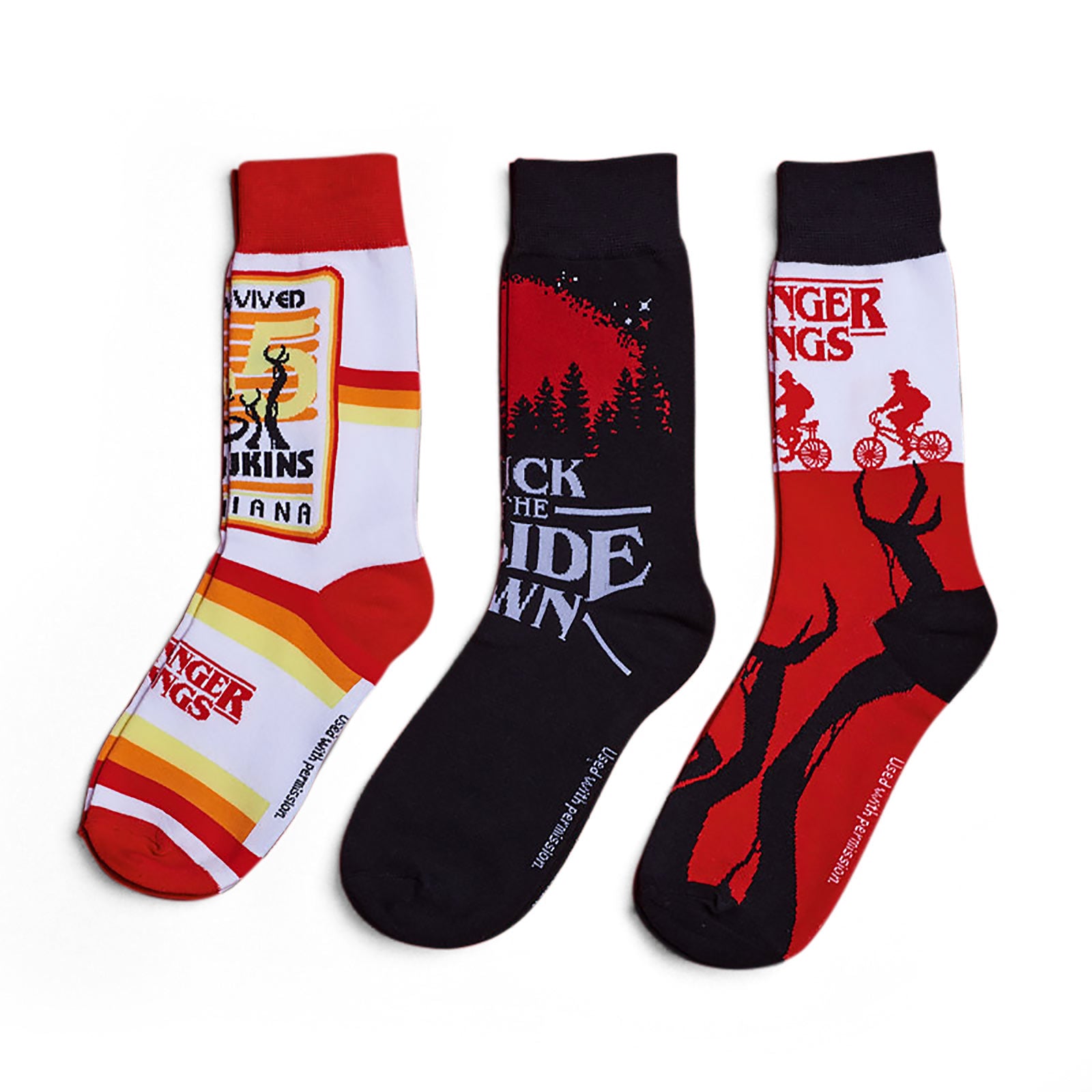 Image produit Stranger Things - Set de 3 chaussettes Hawkins