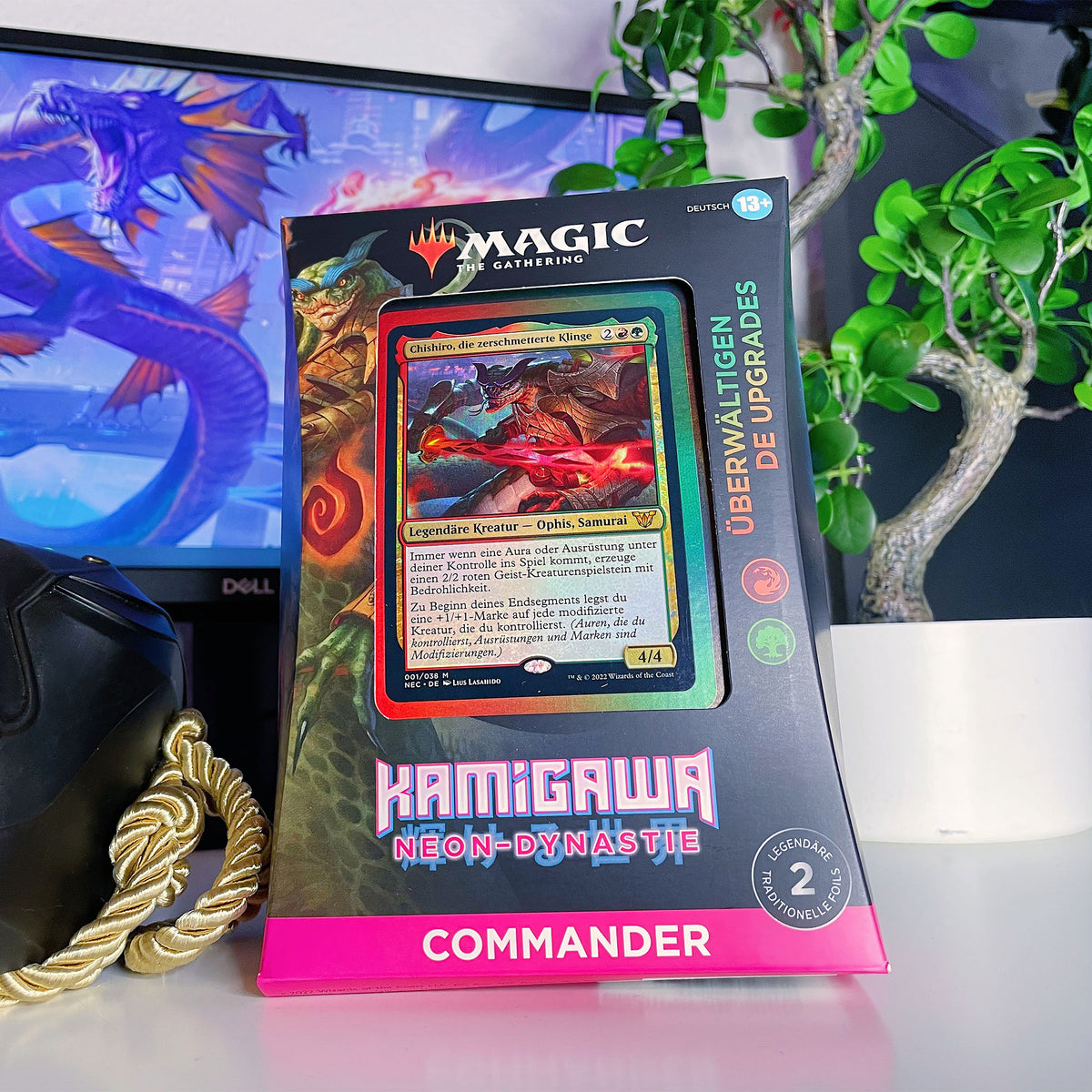 Image produit Magic The Gathering - Kamigawa Dynastie Néon Commander Deck Améliorations écrasantes