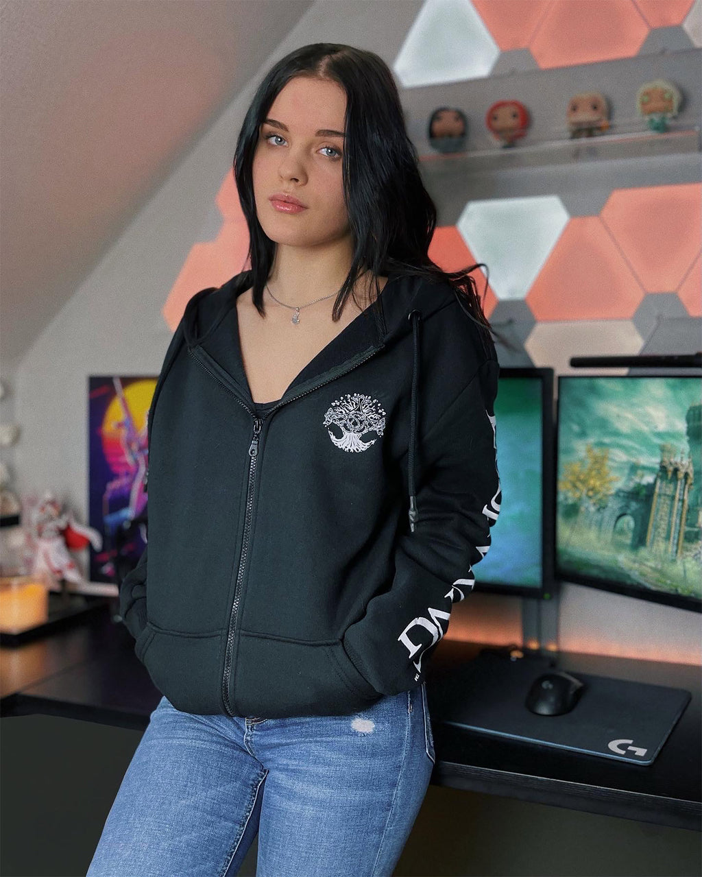 Image produit Elden Ring - Sweat à capuche logo noir