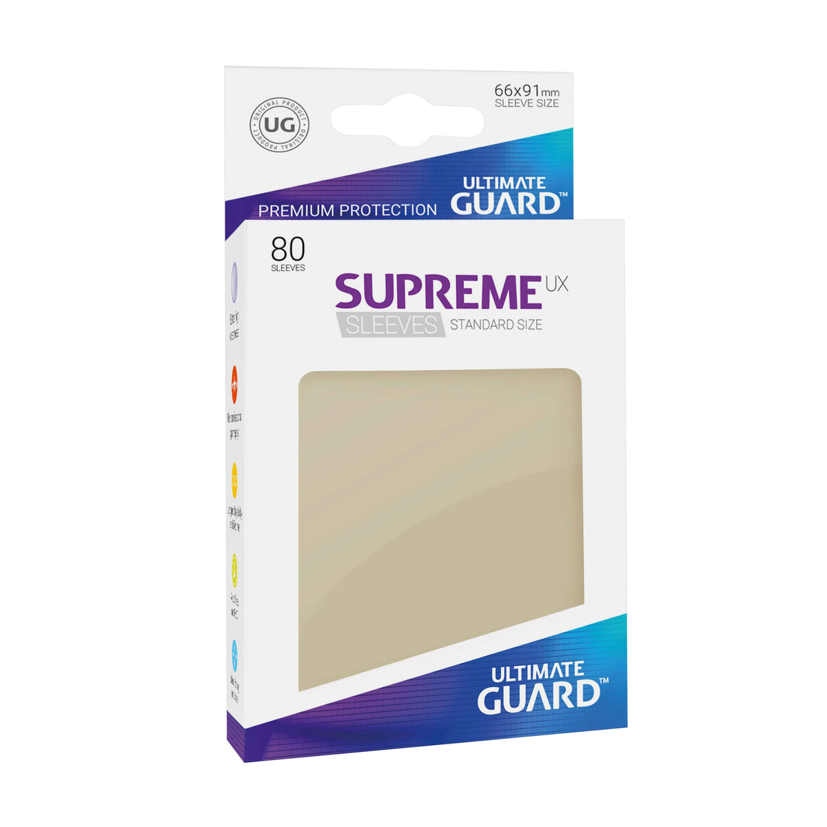 Image produit Pochettes de cartes Ultimate Guard pour cartes à collectionner sable 80er set