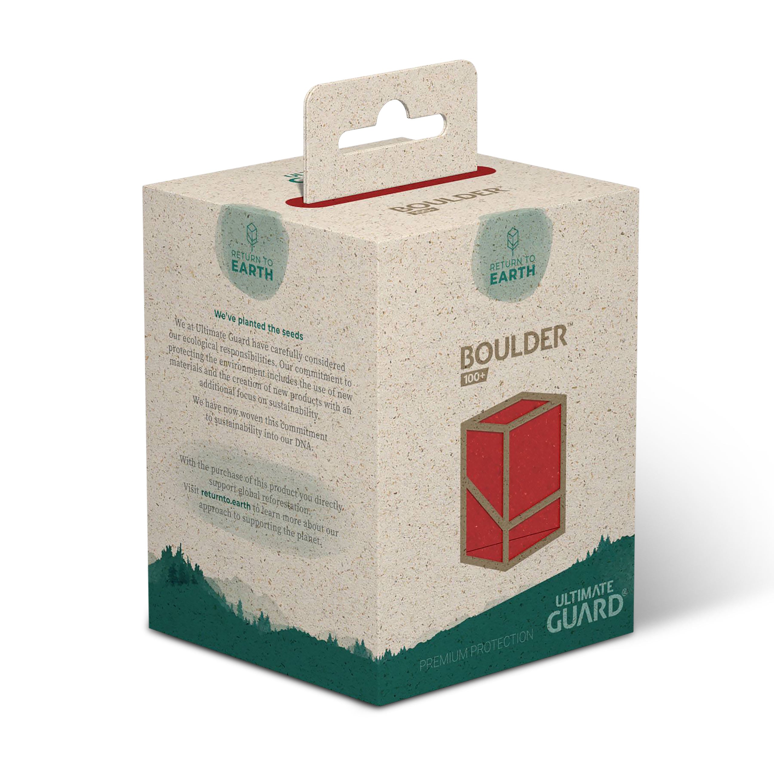 Image produit Boîte de cartes à collectionner Ultimate Guard rouge pour 100 cartes