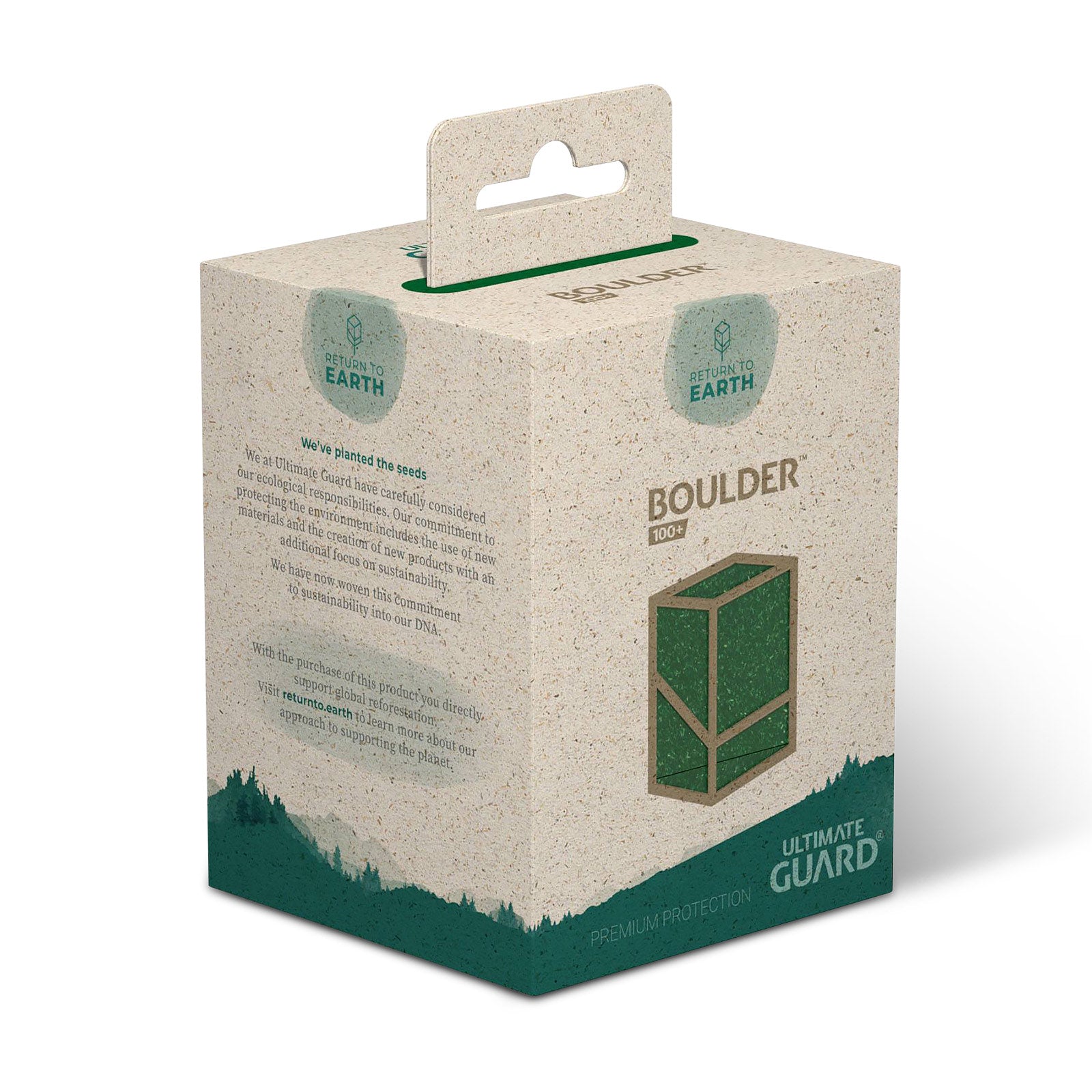 Image produit Boîte à cartes à collectionner Ultimate Guard verte pour 100 cartes