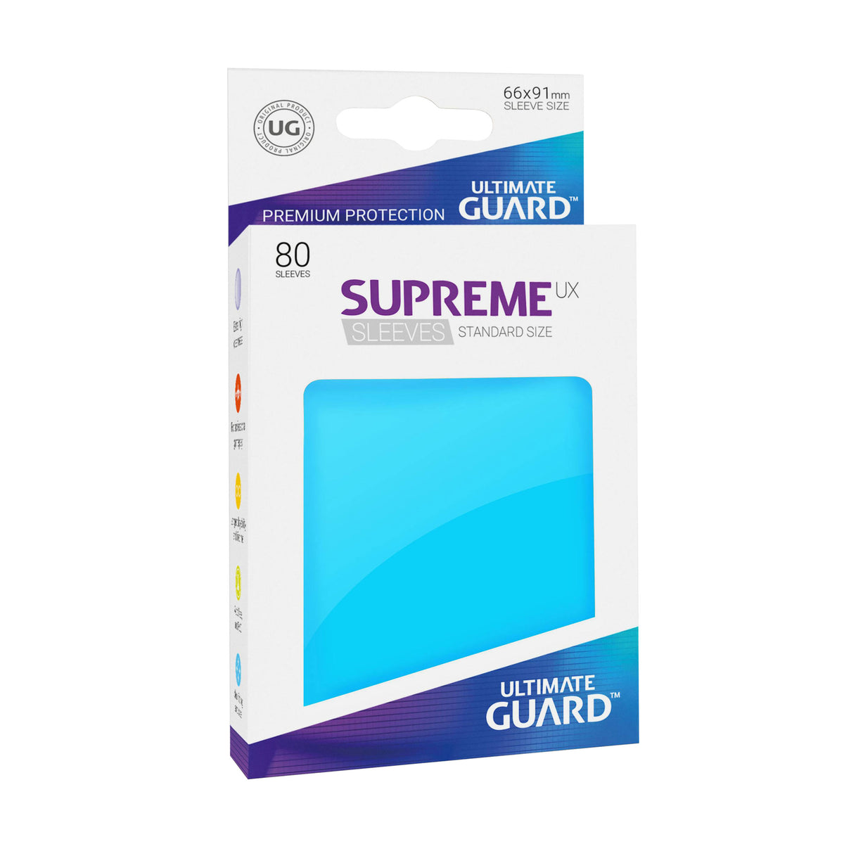 Image produit Pochettes Ultimate Guard pour cartes à collectionner bleu set de 80 cartes