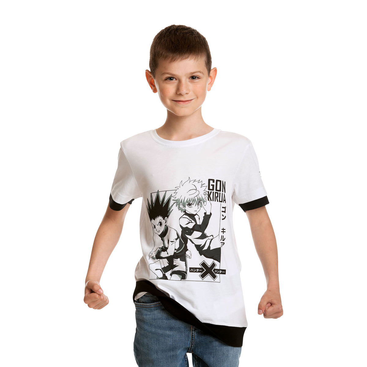 Image produit Hunter x Hunter - Gon Killua T-shirt enfants blanc