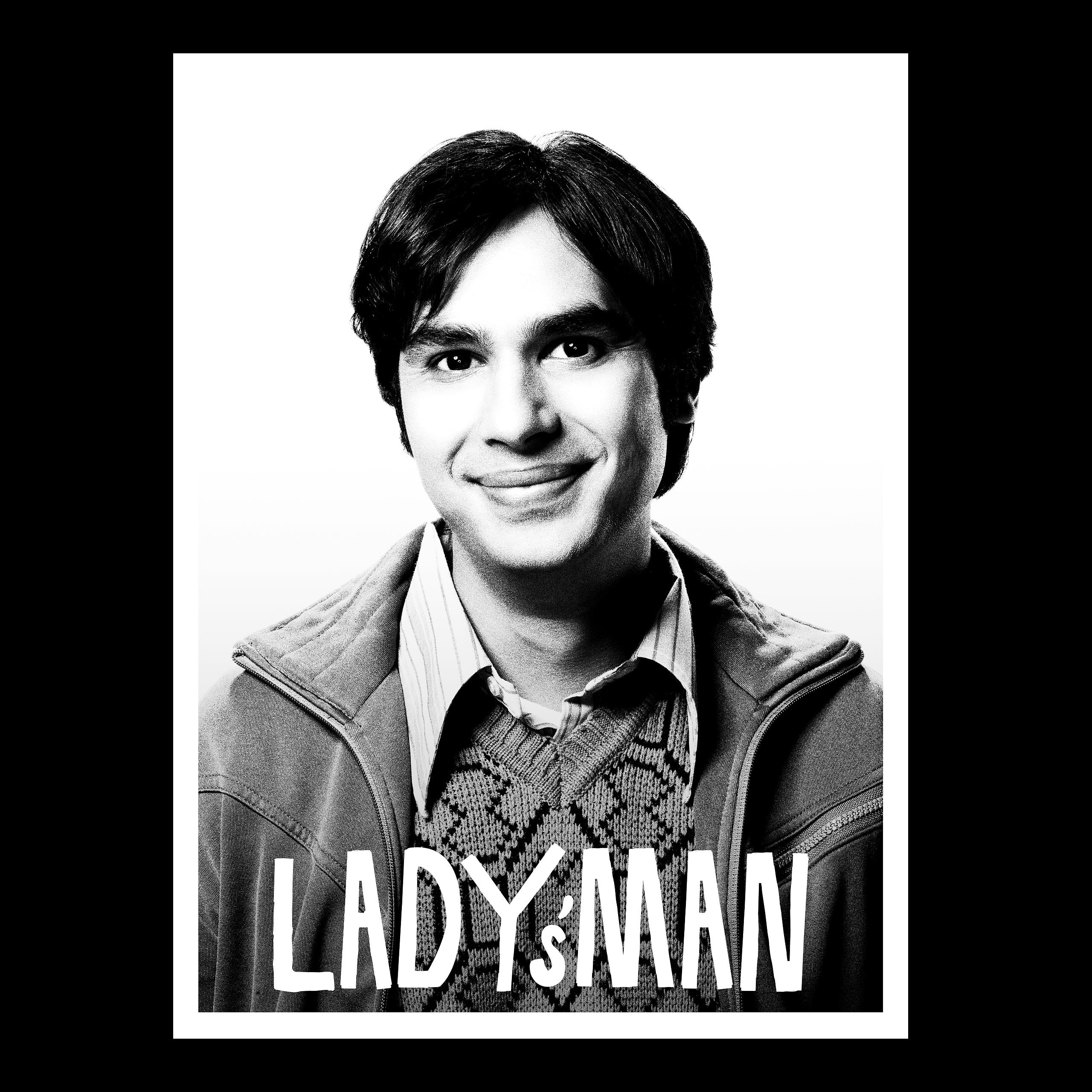 Image produit T-shirt noir Raj Lady's Man - The Big Bang Theory