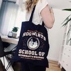 Image produit Sac en jute bleu de l'école de Poudlard - Harry Potter