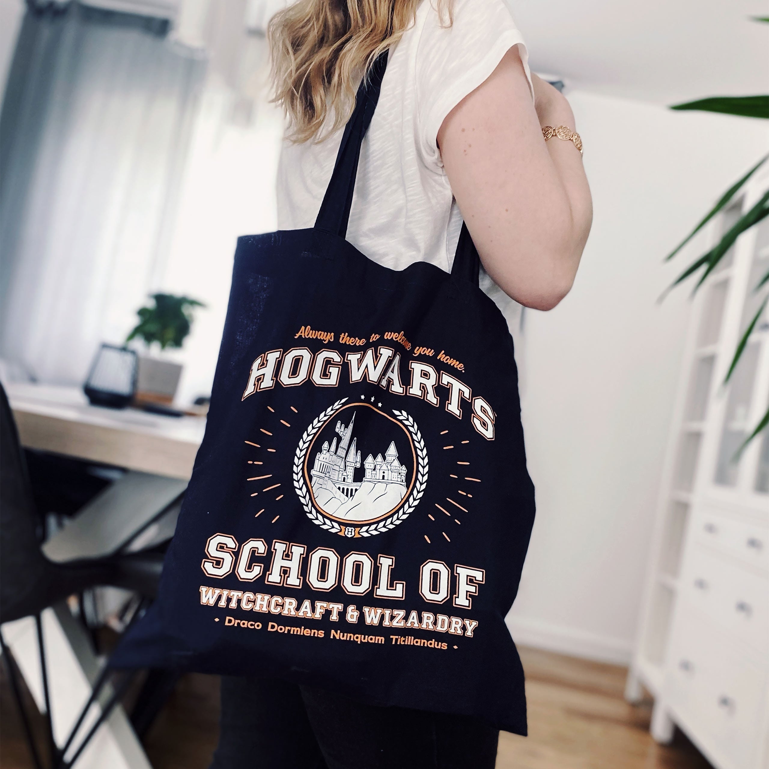 Image produit Sac en jute bleu de l'école de Poudlard - Harry Potter