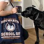 Image produit Sac en jute bleu de l'école de Poudlard - Harry Potter