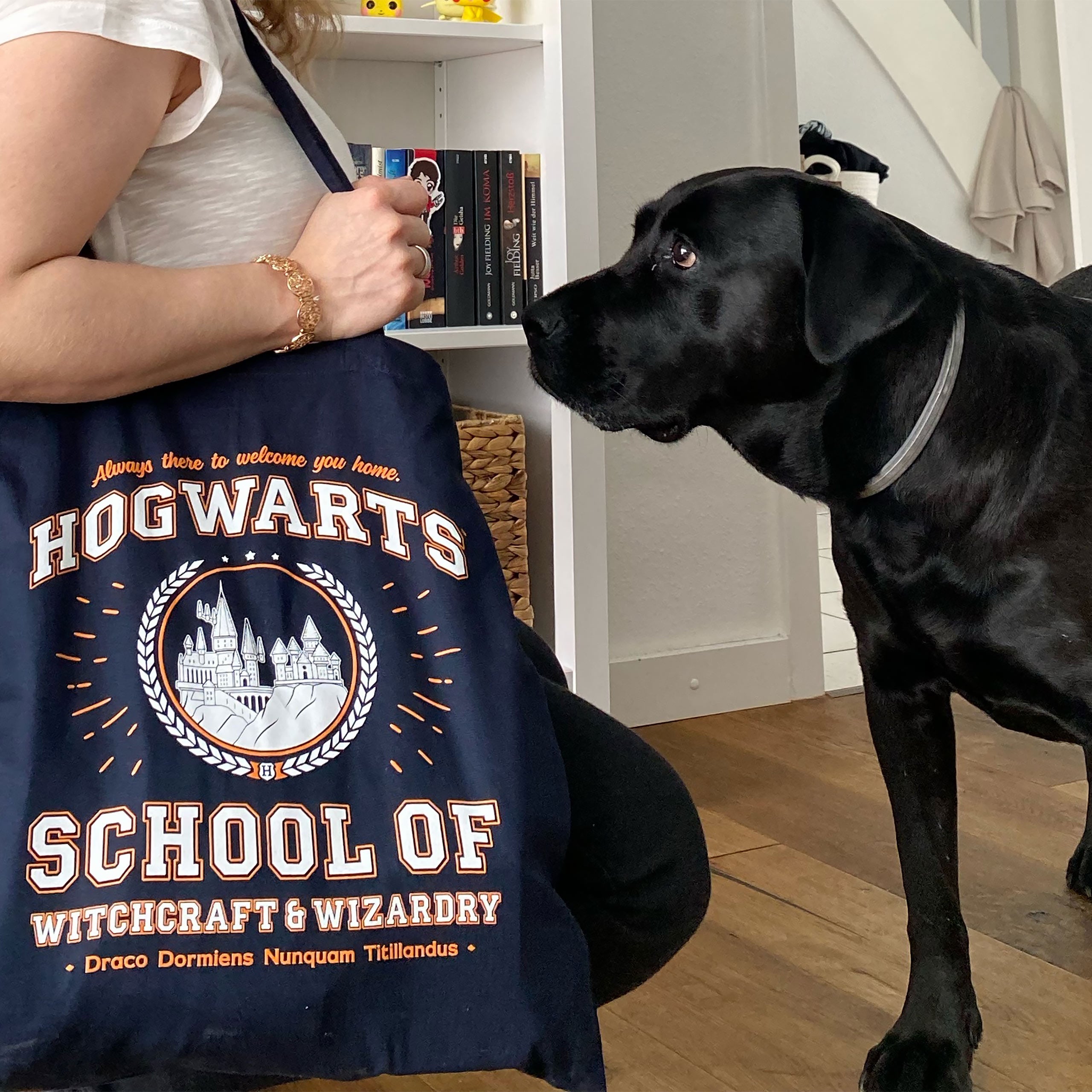 Image produit Sac en jute bleu de l'école de Poudlard - Harry Potter