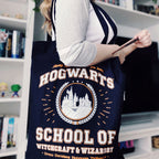 Image produit Sac en jute bleu de l'école de Poudlard - Harry Potter