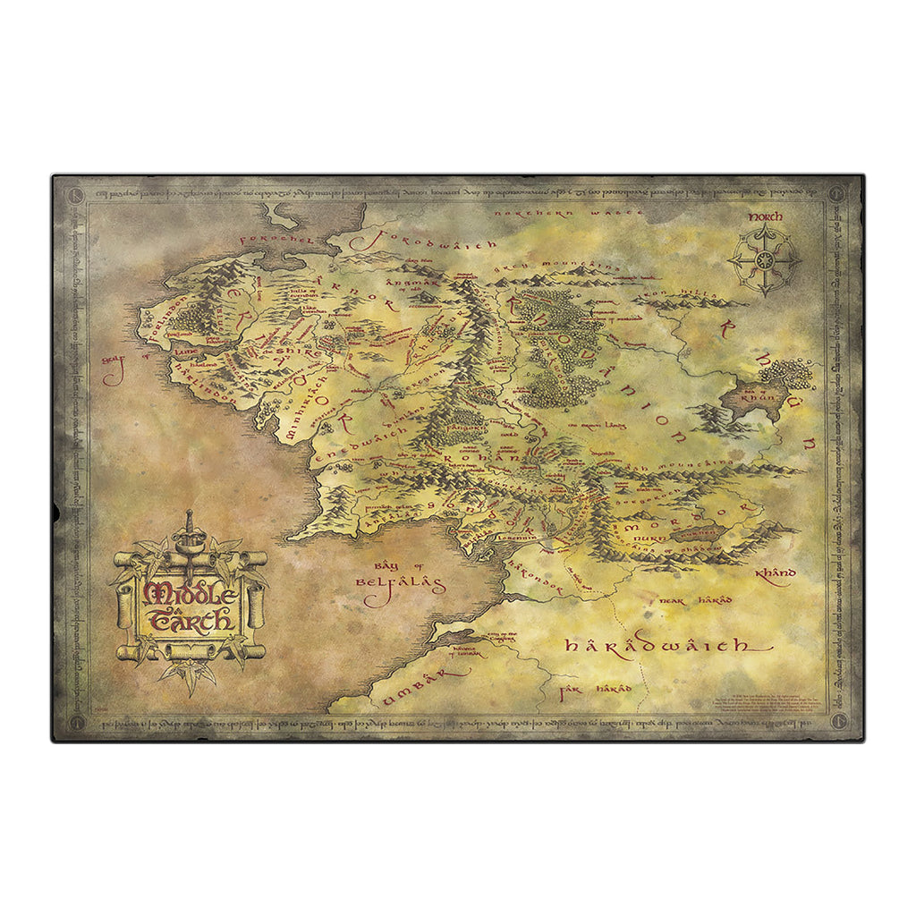 Image produit Le Seigneur des Anneaux - Sous-main Carte de la Terre du Milieu