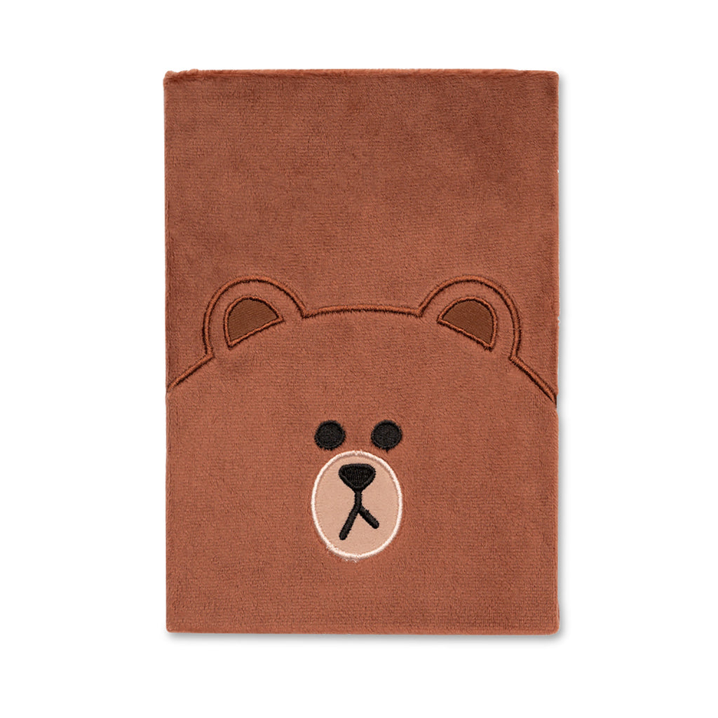Image produit Line Friends - Carnet en peluche Brown A5