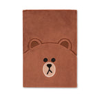 Image produit Line Friends - Carnet en peluche Brown A5