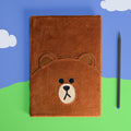 Image produit Line Friends - Carnet en peluche Brown A5