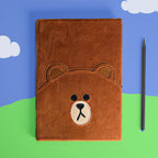 Image produit Line Friends - Carnet en peluche Brown A5