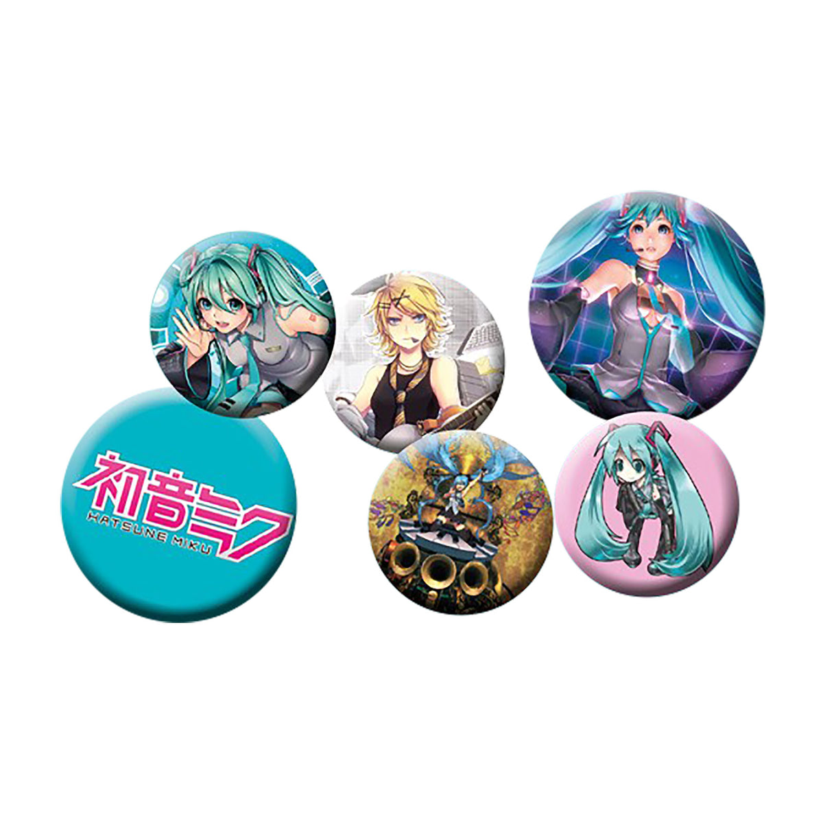 Product image Hatsune Miku - Character & Symbol Button Set of 6