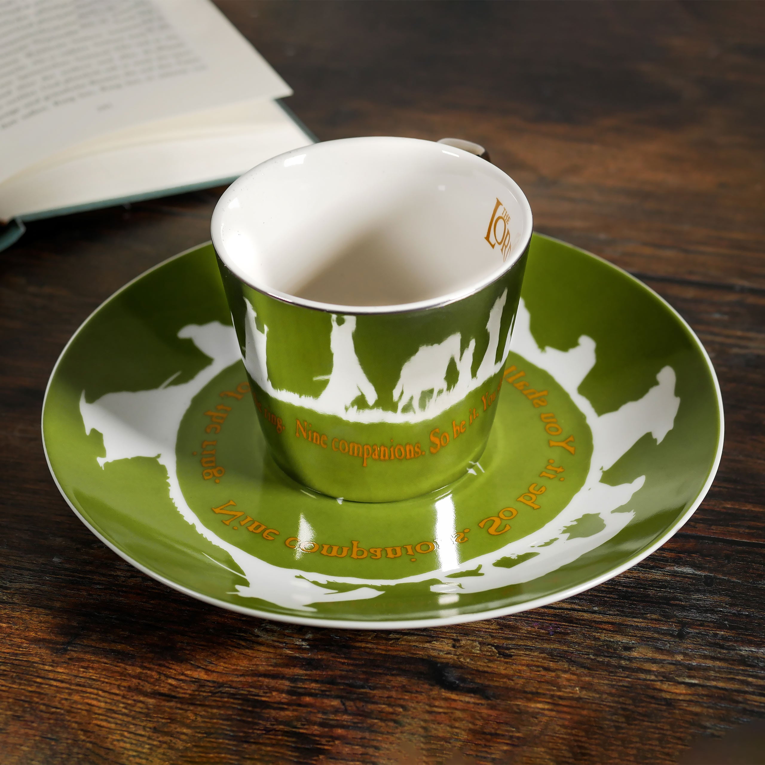 Image produit Le Seigneur des Anneaux - La Communauté Tasse Miroir avec Assiette