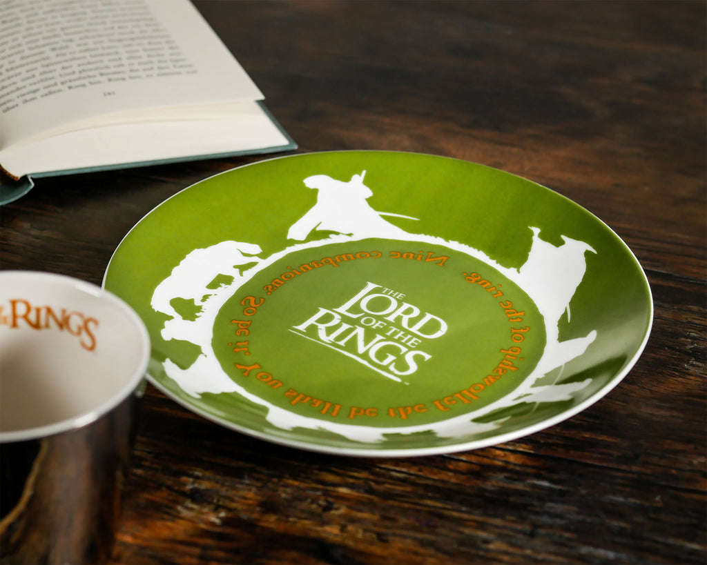 Image produit Le Seigneur des Anneaux - La Communauté Tasse Miroir avec Assiette
