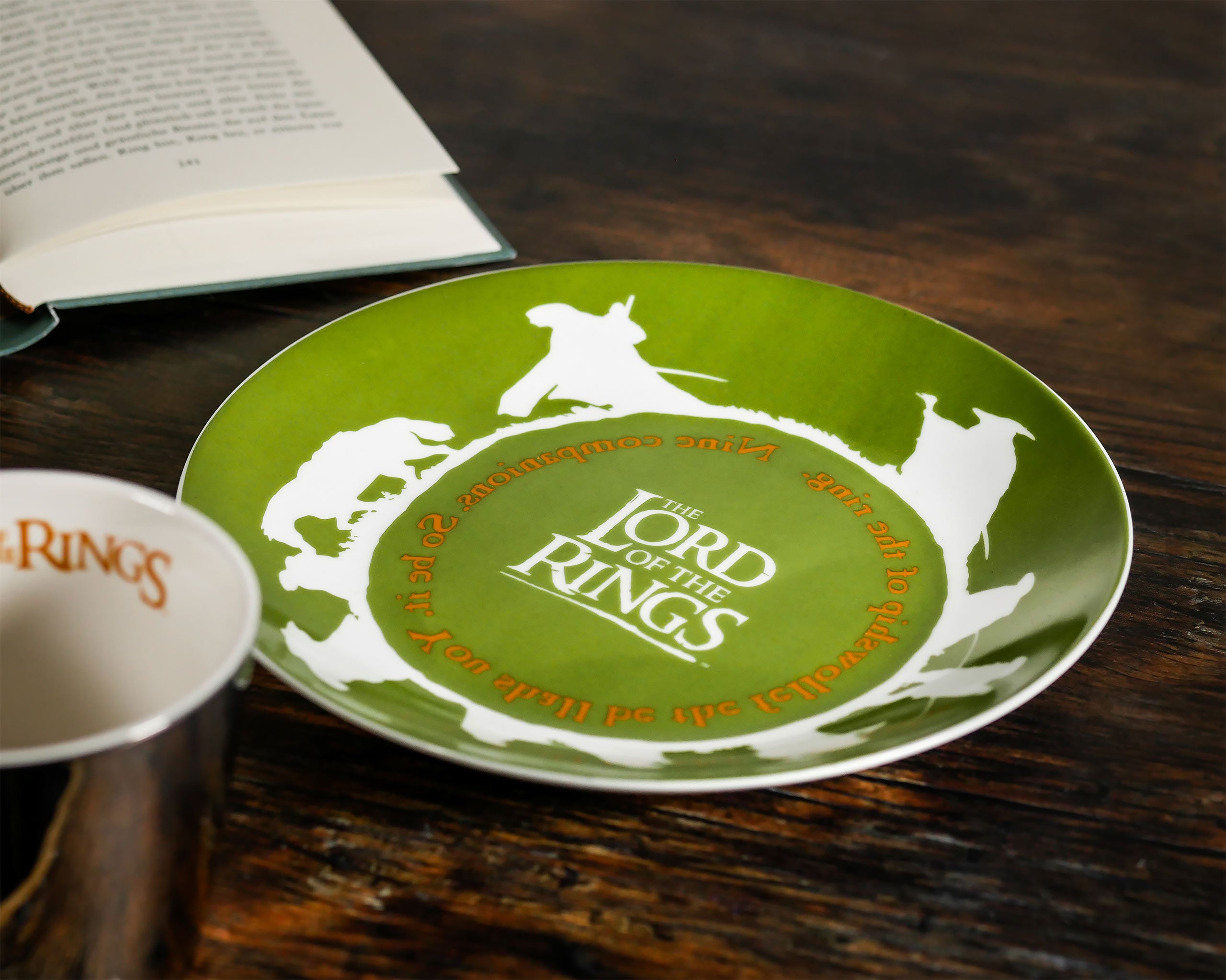 Image produit Le Seigneur des Anneaux - La Communauté Tasse Miroir avec Assiette