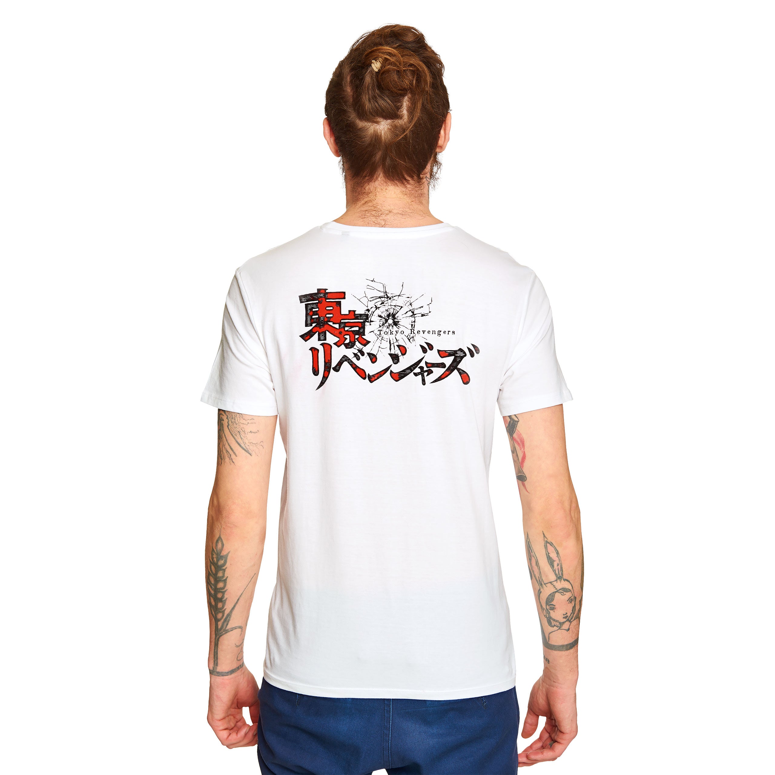 Image produit Tokyo Revengers - T-shirt logo carré jaune blanc